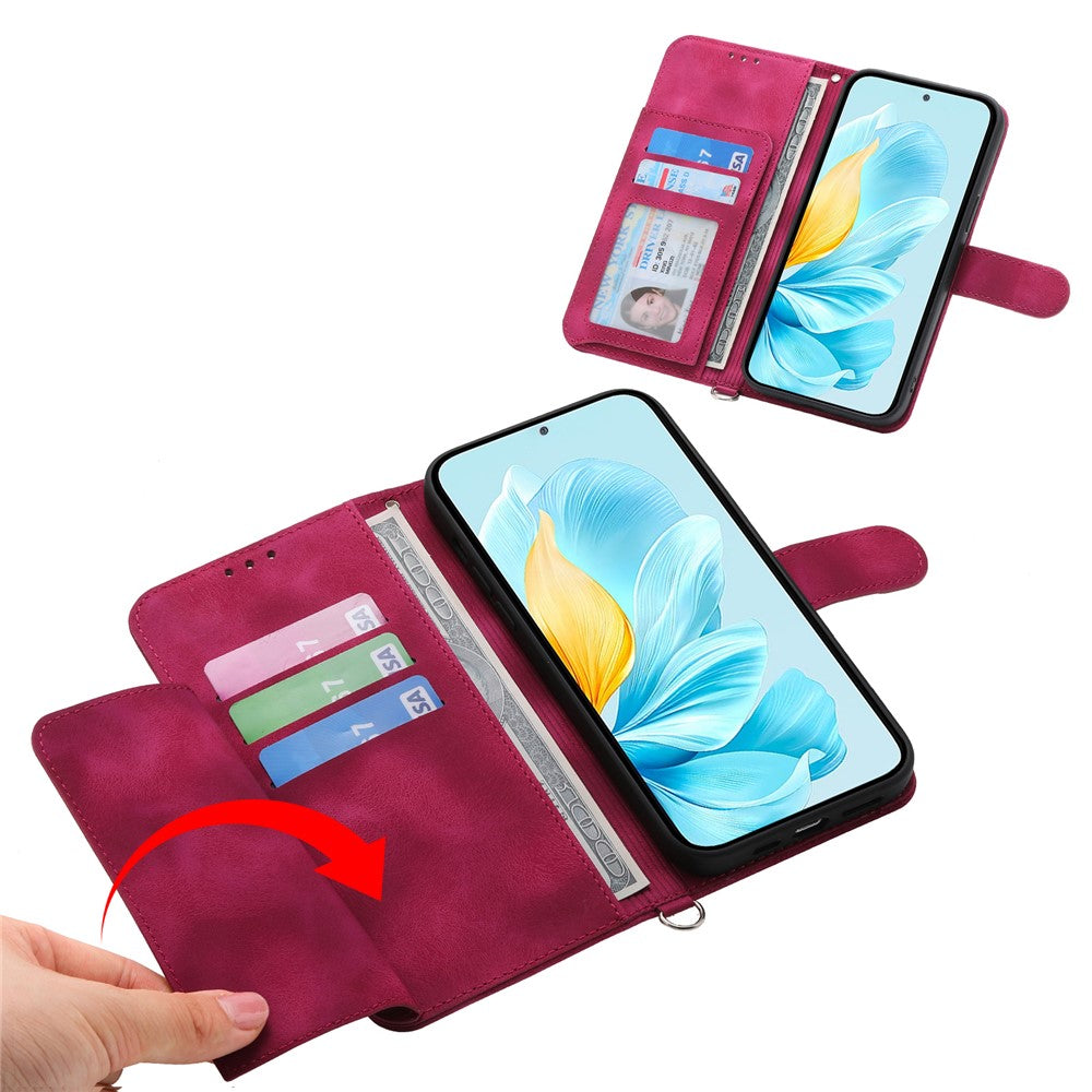 For Xiaomi Redmi 15 5G (Global) (169mm) Case Flower Pattern PU Leather Wallet Phone Cover with Strap