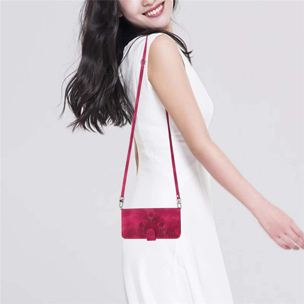 For Xiaomi Redmi 15 5G (Global) (169mm) Case Flower Pattern PU Leather Wallet Phone Cover with Strap