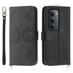 For Xiaomi Redmi 15 5G (Global) (169mm) Case Flower Pattern PU Leather Wallet Phone Cover with Strap