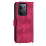 For Xiaomi Redmi 15C 4G (EU) (173mm) / 15C 5G (EU) (173mm) / Poco C85 4G (173mm) Case Flower Pattern PU Leather Wallet Cover with Strap