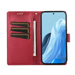 For Xiaomi Redmi 15 5G (Global) (169mm) Phone Case Line Imprint Leather Wallet Cover with Wrist Strap