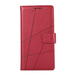 For Xiaomi Redmi 15 5G (Global) (169mm) Phone Case Line Imprint Leather Wallet Cover with Wrist Strap