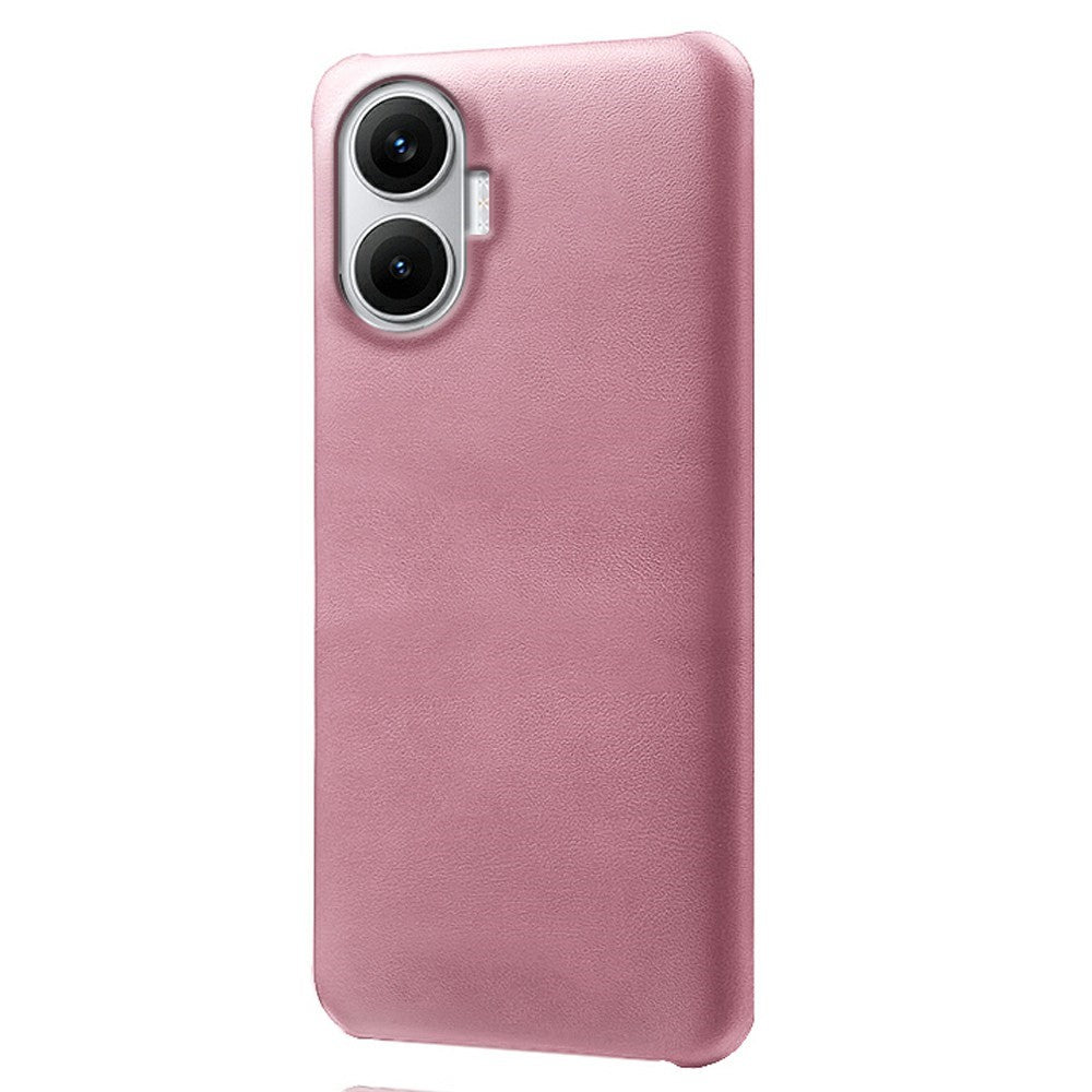 For Xiaomi Poco F7 5G / Redmi Turbo 4 Pro 5G Case Calf Texture PU Leather Hard PC Protective Phone Cover