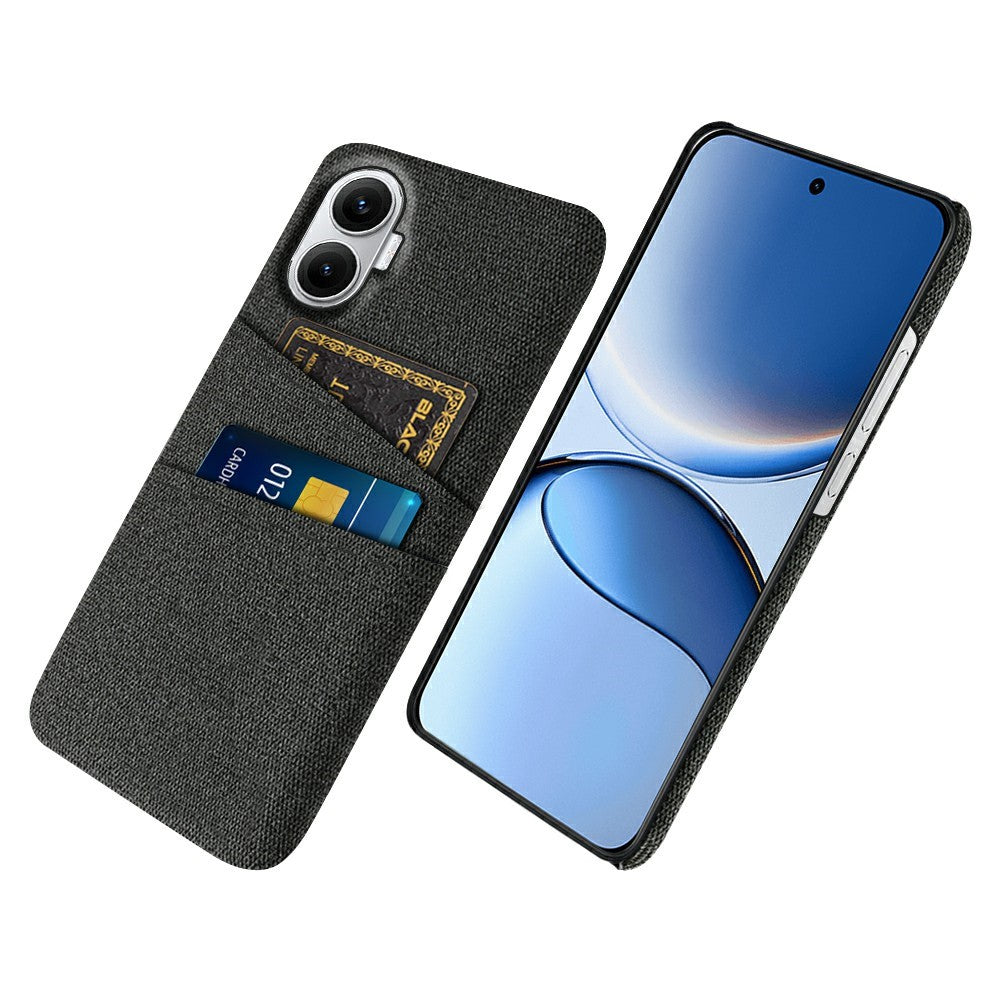 For Xiaomi Poco F7 5G / Redmi Turbo 4 Pro 5G Case Cloth + Hard PC Phone Cover with Dual Card Slots