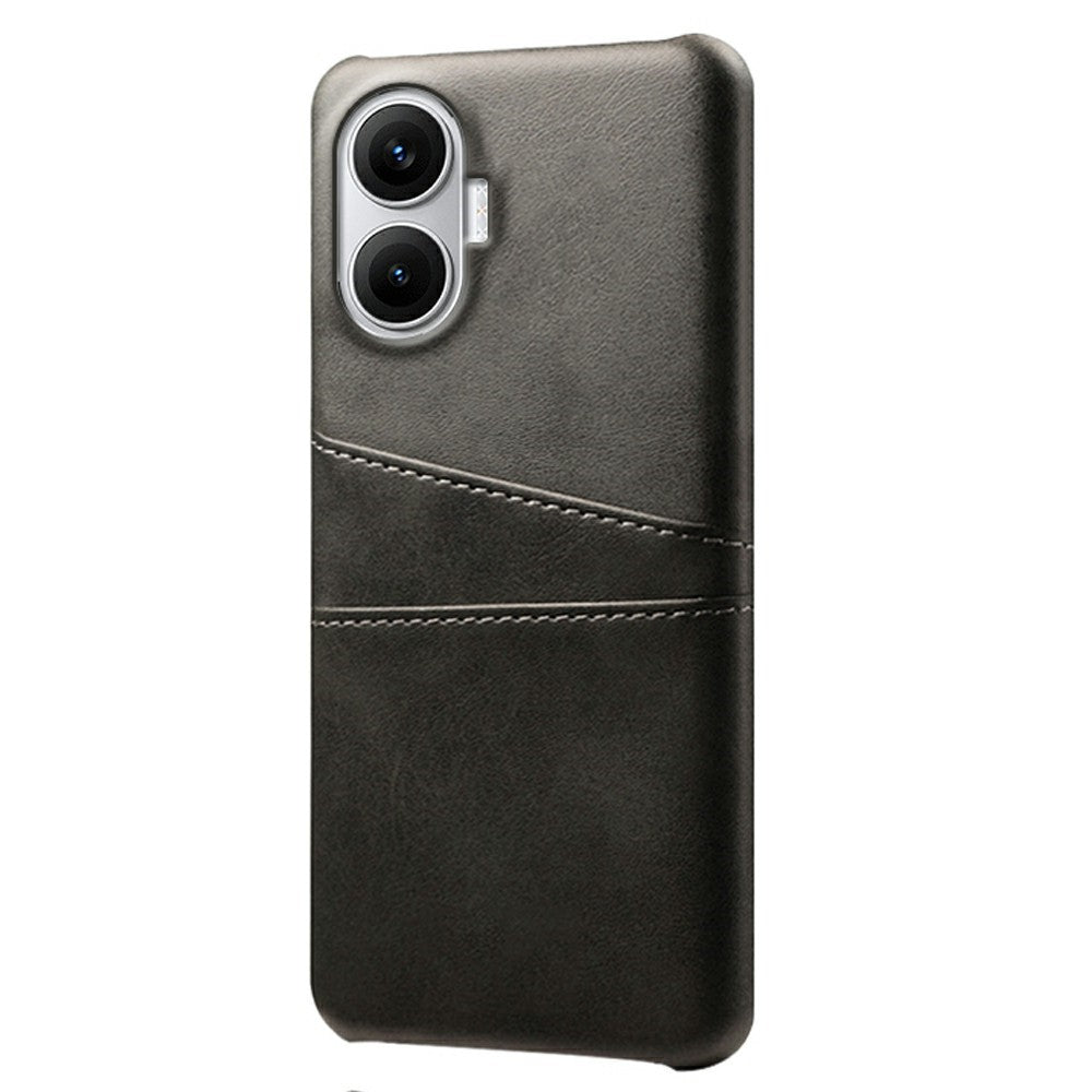 For Xiaomi Poco F7 5G / Redmi Turbo 4 Pro 5G Case Dual Card Slots PU Leather + Hard PC Phone Cover