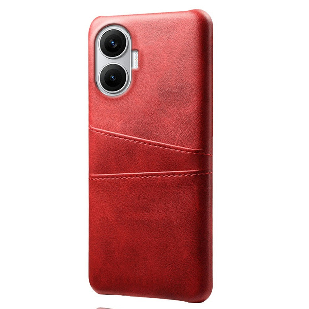For Xiaomi Poco F7 5G / Redmi Turbo 4 Pro 5G Case Dual Card Slots PU Leather + Hard PC Phone Cover
