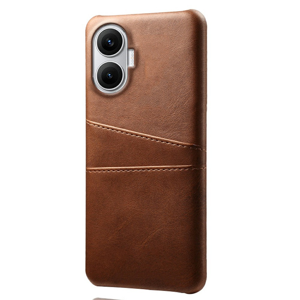 For Xiaomi Poco F7 5G / Redmi Turbo 4 Pro 5G Case Dual Card Slots PU Leather + Hard PC Phone Cover