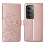 For Xiaomi Redmi 15 5G (Global) (169mm) Wallet Case Butterfly Floral Imprint PU Leather Phone Cover with Wrist Strap
