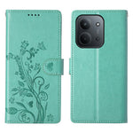 PU-lædermobilcover med sommerfugletryk og rem til Xiaomi Redmi 15C 4G (EU) (173 mm) / 15C 5G (EU) (173 mm) / Poco C85 4G (173 mm)