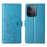 PU-lædermobilcover med sommerfugletryk og rem til Xiaomi Redmi 15C 4G (EU) (173 mm) / 15C 5G (EU) (173 mm) / Poco C85 4G (173 mm)