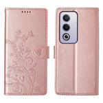 Til Oppo A5 5G / A5i Pro 4G Pung Etui Butterfly Blomsterpræg PU Læder Telefoncover med Håndledsrem