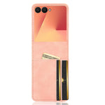 For Samsung Galaxy Z Flip7 5G Case Separable Design Card Slot Leather + PC Phone Cover