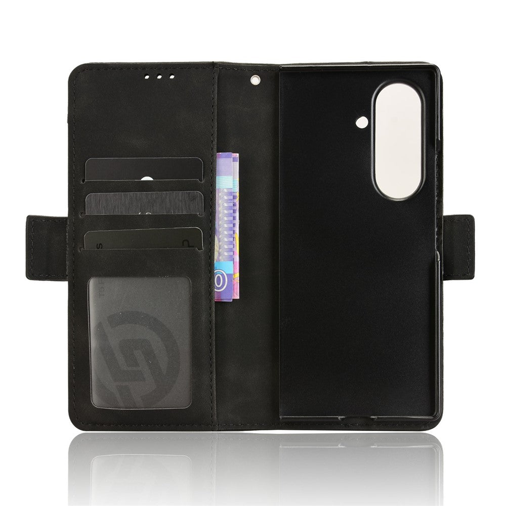 For Samsung Galaxy Z Fold7 5G Stand Case with Pencil Slot Leather Wallet Phone Cover