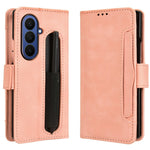 For Samsung Galaxy Z Fold7 5G Stand Case with Pencil Slot Leather Wallet Phone Cover