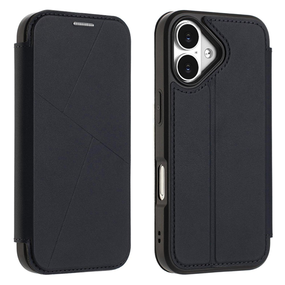 Til iPhone 17 Etui Magnetisk Lukning Kortplads Læder Flip Telefoncover