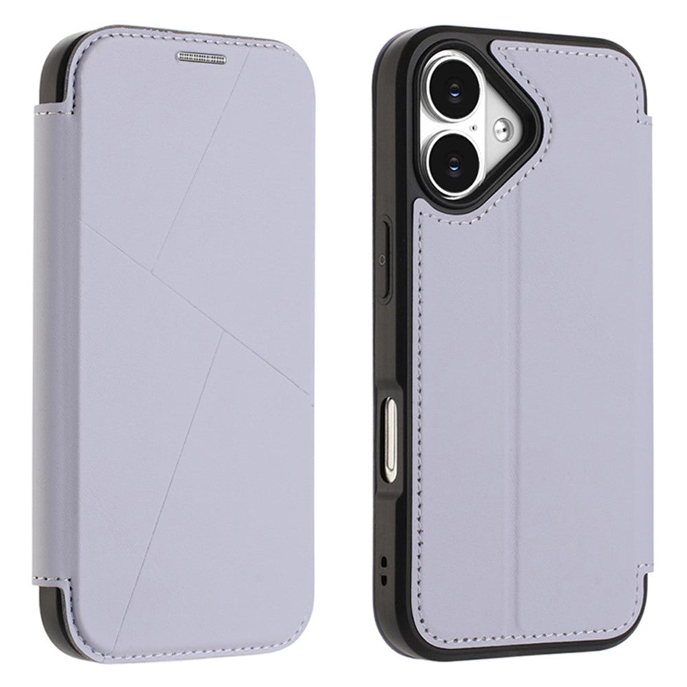 Til iPhone 17 Etui Magnetisk Lukning Kortplads Læder Flip Telefoncover