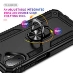 Til Samsung Galaxy A07 4G Cover PC + TPU Telefoncover med Støtteben