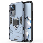 For Xiaomi 12T Pro 5G Ring Holder Kickstand Protective Phone Cover Hard PC Soft TPU Drop-proof Case