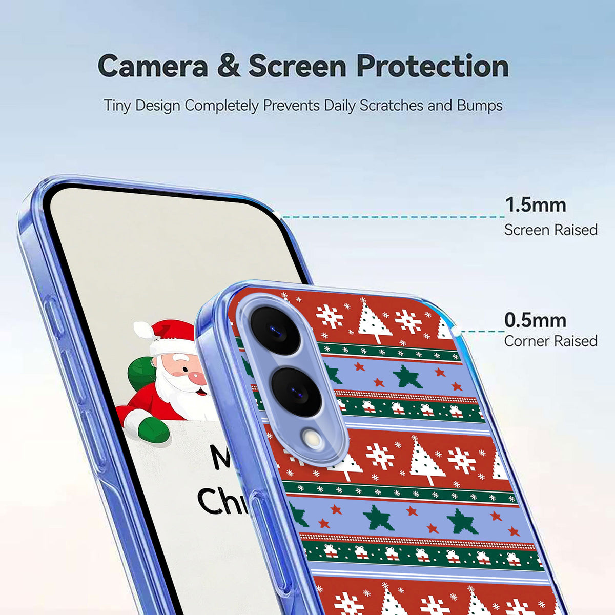 For Samsung Galaxy S25 Edge Case Christmas Themed Pattern Printing TPU Phone Back Cover