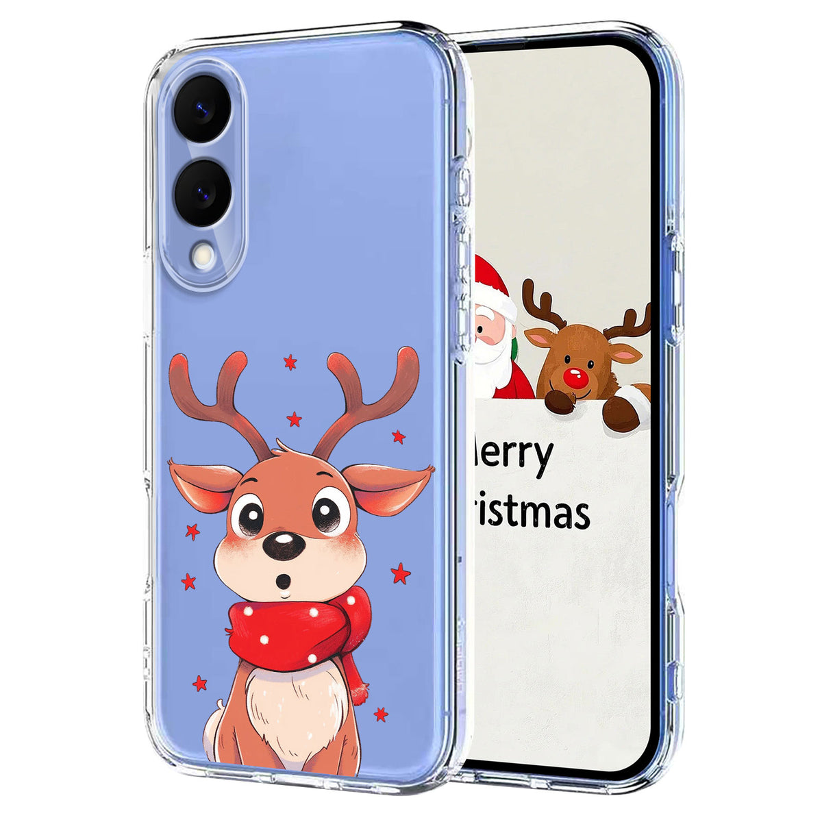 For Samsung Galaxy S25 Edge Case Christmas Themed Pattern Printing TPU Phone Back Cover