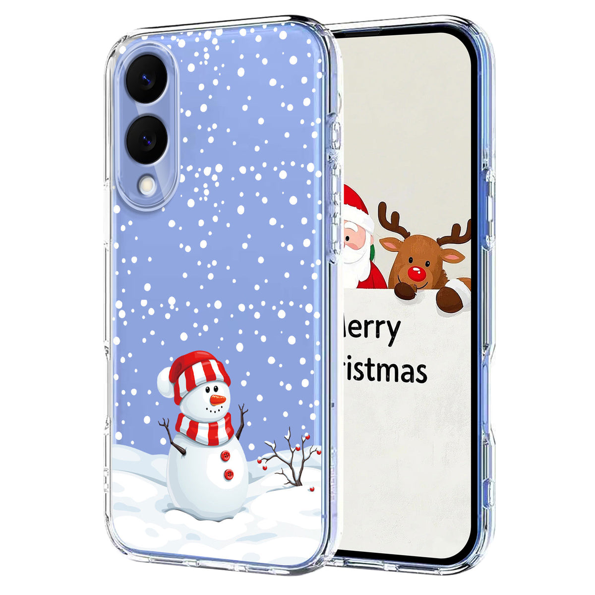 For Samsung Galaxy S25 Edge Case Christmas Themed Pattern Printing TPU Phone Back Cover