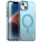 IMAK For iPhone 15 Case Compatible with MagSafe Candy Color Anti Drop TPU + PET Back Cover