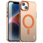 IMAK For iPhone 15 Case Compatible with MagSafe Candy Color Anti Drop TPU + PET Back Cover