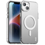 IMAK For iPhone 15 Case Compatible with MagSafe Candy Color Anti Drop TPU + PET Back Cover