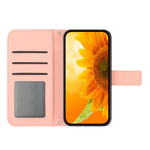 For Xiaomi 12 Lite 5G HT04 Imprinted Sunflower PU Leather Wallet Case Skin-Touch Stand Magnetic Closure Flip Phone Cover with Strap