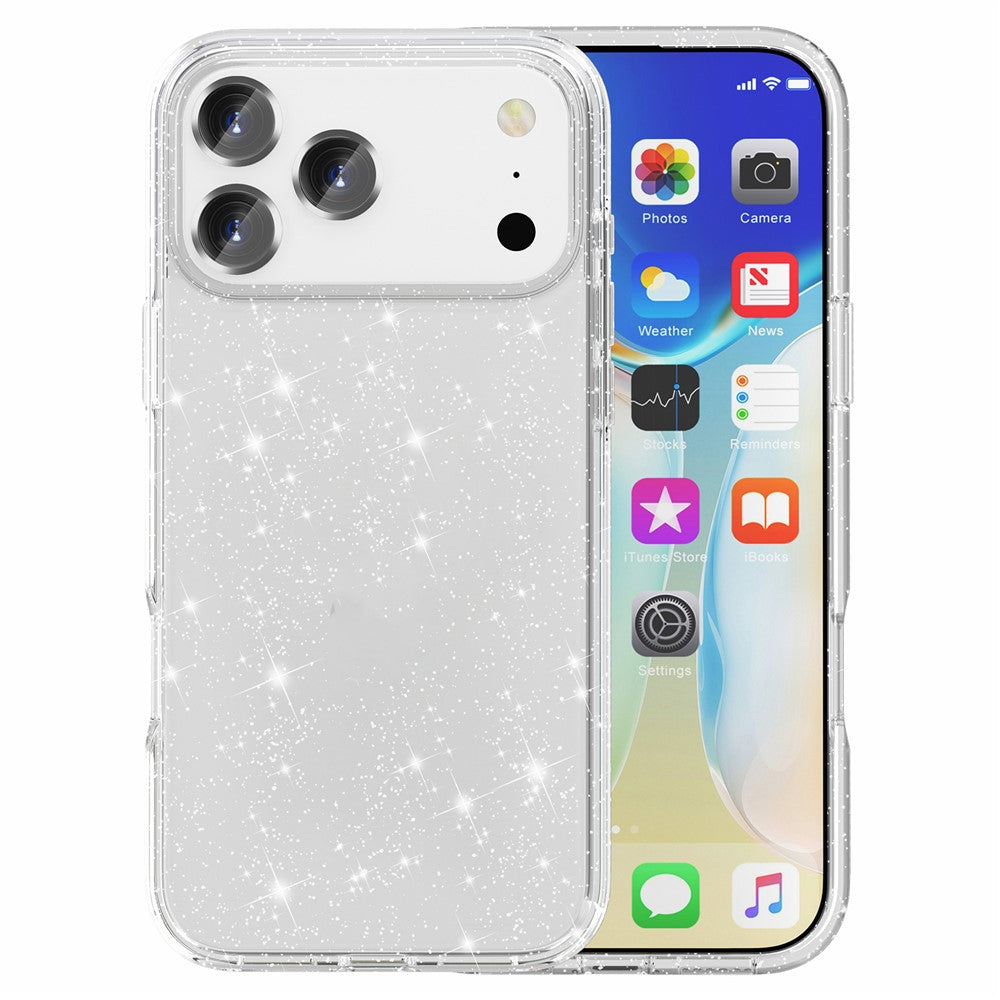 AMORUS til iPhone 17 Pro cover Blødt TPU Hård PC Bagside Stødsikkert Telefoncover