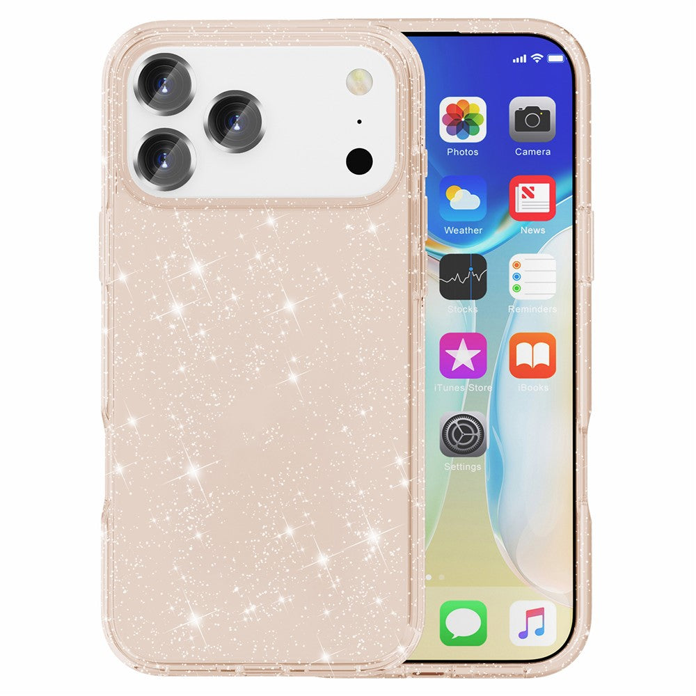 AMORUS til iPhone 17 Pro cover Blødt TPU Hård PC Bagside Stødsikkert Telefoncover