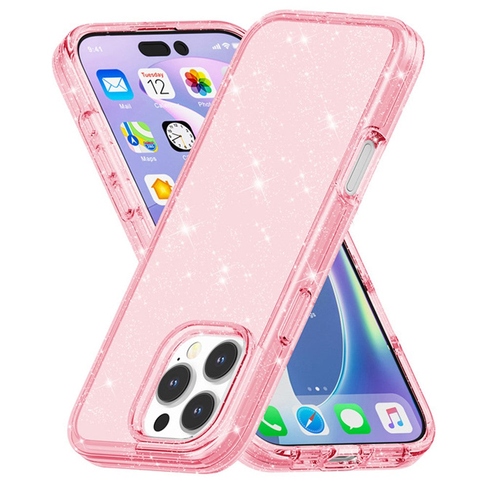 AMORUS For iPhone 16 Pro Max Case Soft TPU Hard PC Back Shockproof Phone Cover