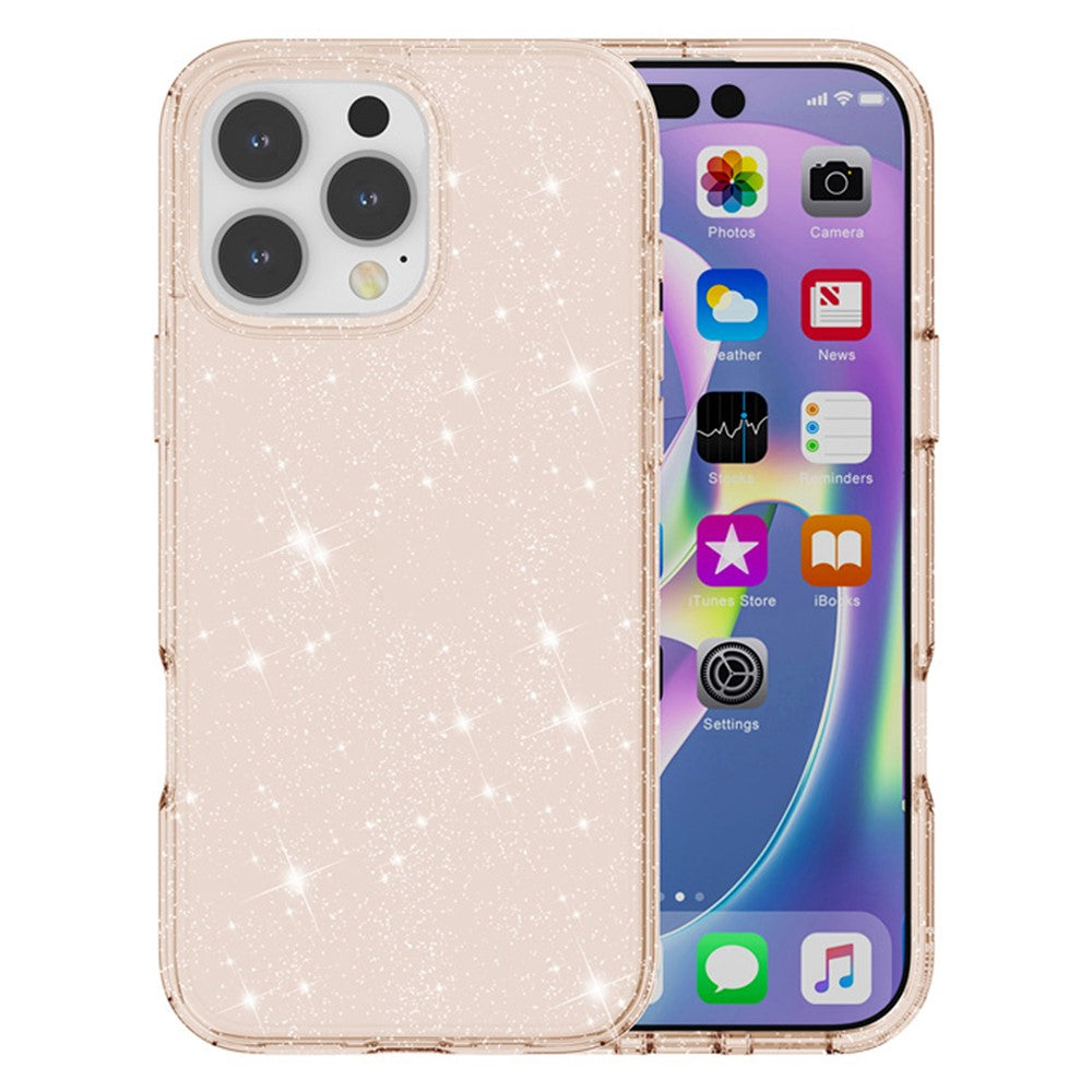 AMORUS For iPhone 16 Pro Max Case Soft TPU Hard PC Back Shockproof Phone Cover