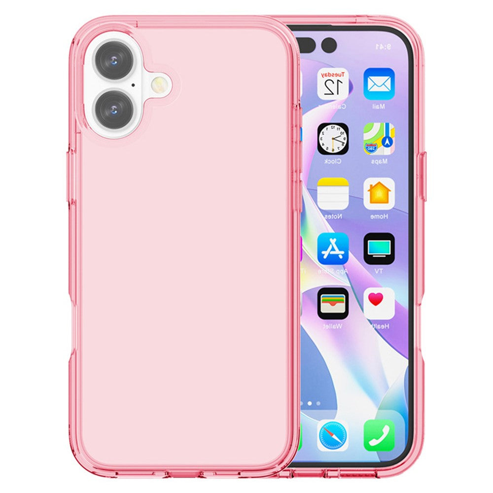 AMORUS For iPhone 16 Case Soft TPU Hard PC Back Shockproof Phone Cover
