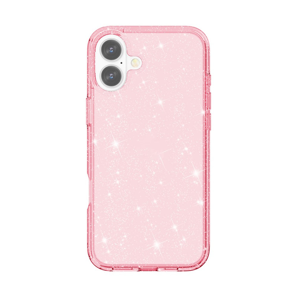 AMORUS For iPhone 16 Plus Case Soft TPU Hard PC Back Shockproof Phone Cover