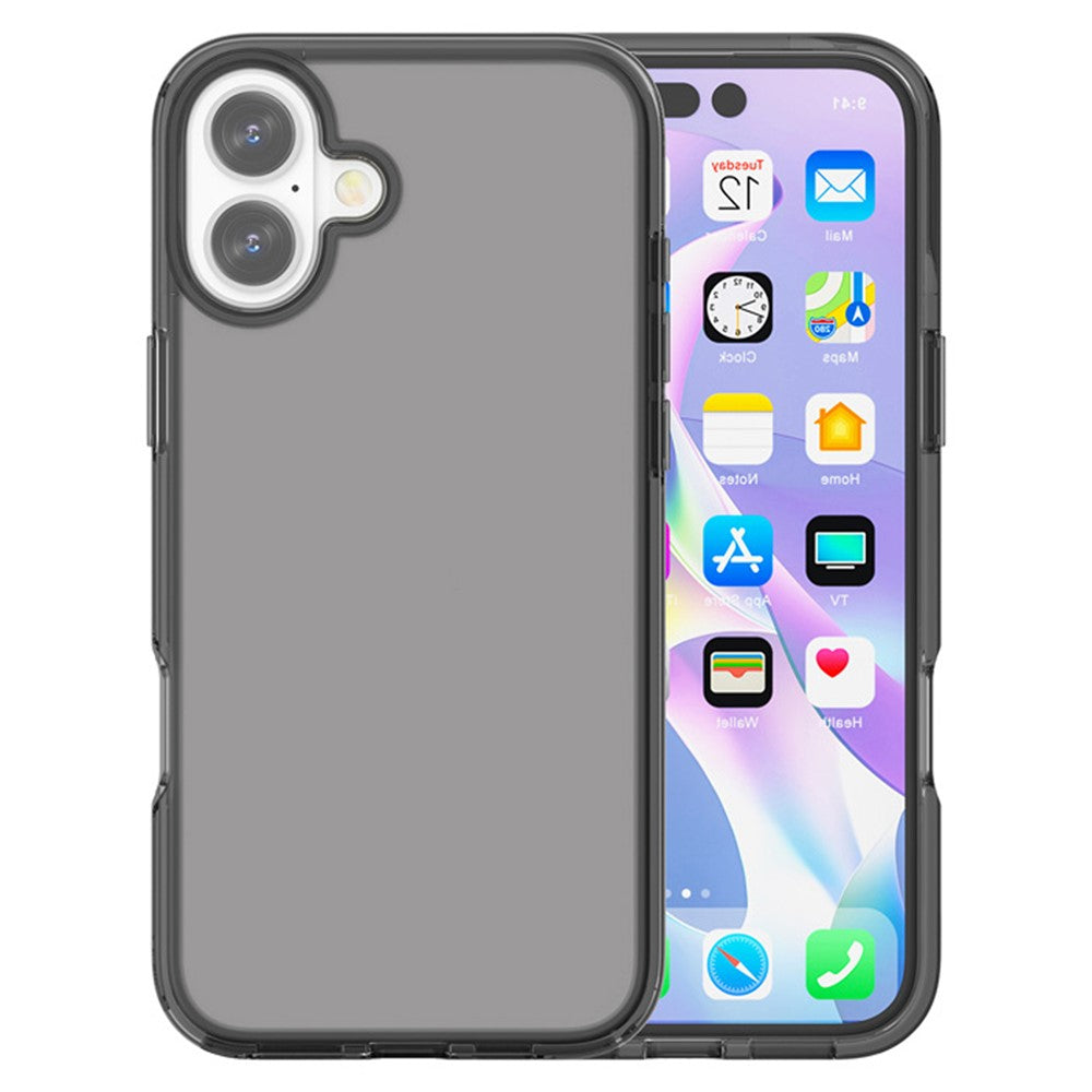 AMORUS For iPhone 16 Plus Case Soft TPU Hard PC Back Shockproof Phone Cover