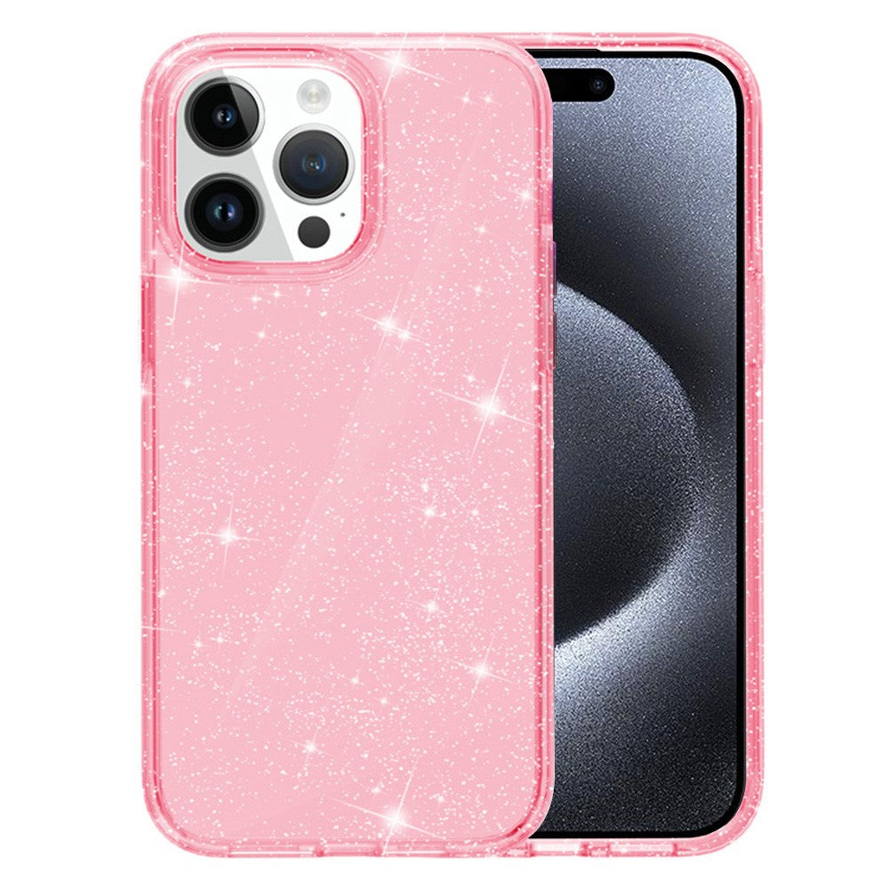 AMORUS For iPhone 15 Pro Case Soft TPU Hard PC Back Shockproof Phone Cover