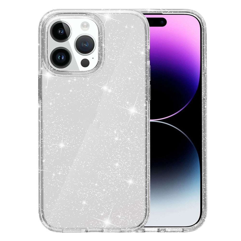 AMORUS For iPhone 14 Pro Max Case Soft TPU Hard PC Back Shockproof Phone Cover