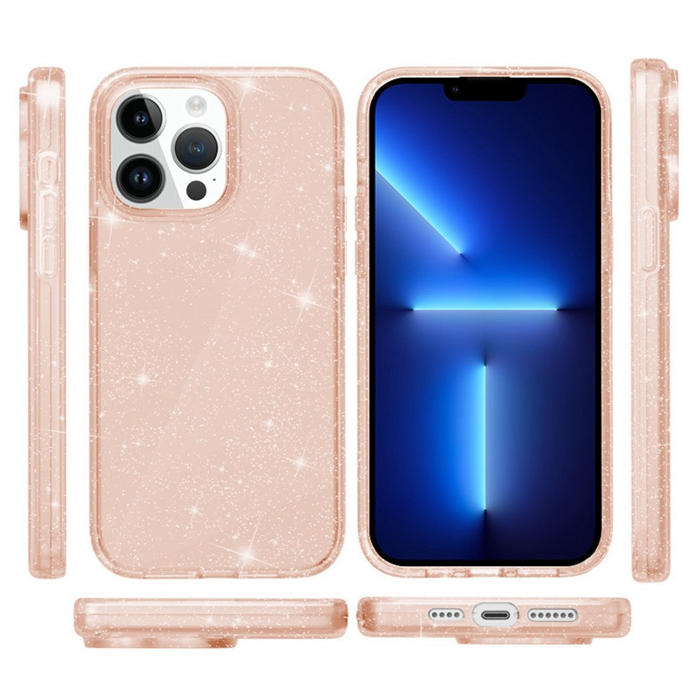 AMORUS For iPhone 13 Pro Case Soft TPU Hard PC Back Shockproof Phone Cover