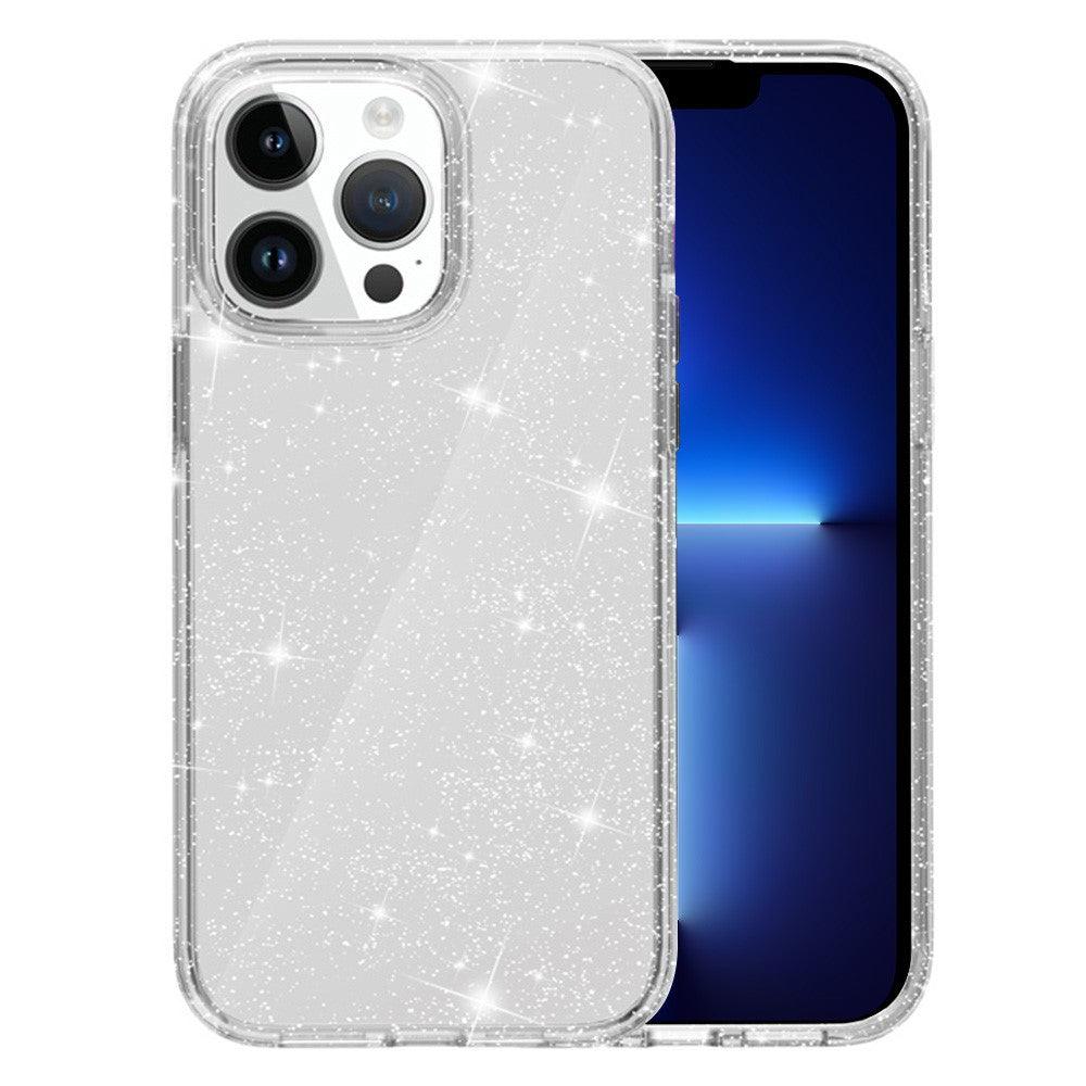 AMORUS For iPhone 13 Pro Case Soft TPU Hard PC Back Shockproof Phone Cover