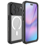 REDPEPPER FS / FM Series For iPhone 17 Pro Clear Case Compatible with MagSafe PC TPU PET IP68 Waterproof Phone Cover