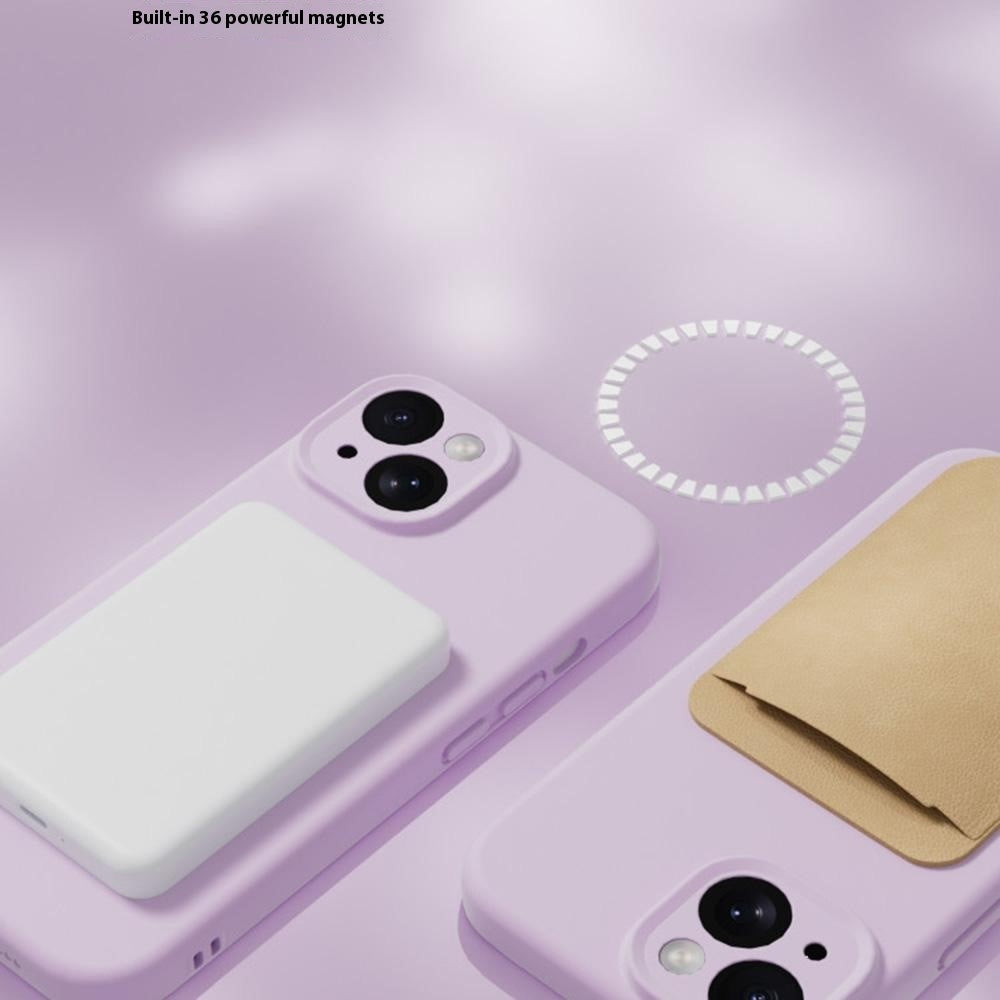 YCADEN til iPhone 15 cover kompatibel med MagSafe, præcise udskæringer, TPU telefonbagcover
