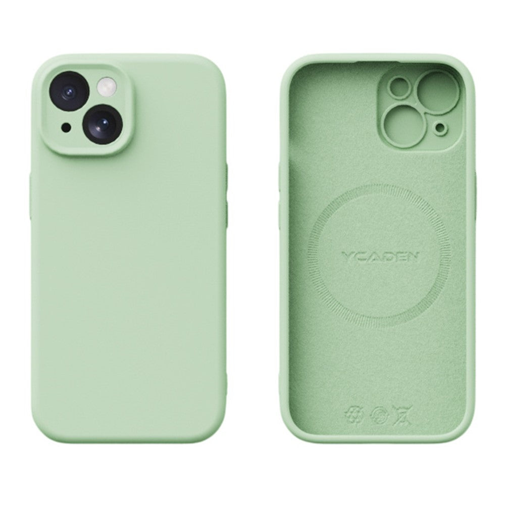 YCADEN til iPhone 15 cover kompatibel med MagSafe, præcise udskæringer, TPU telefonbagcover
