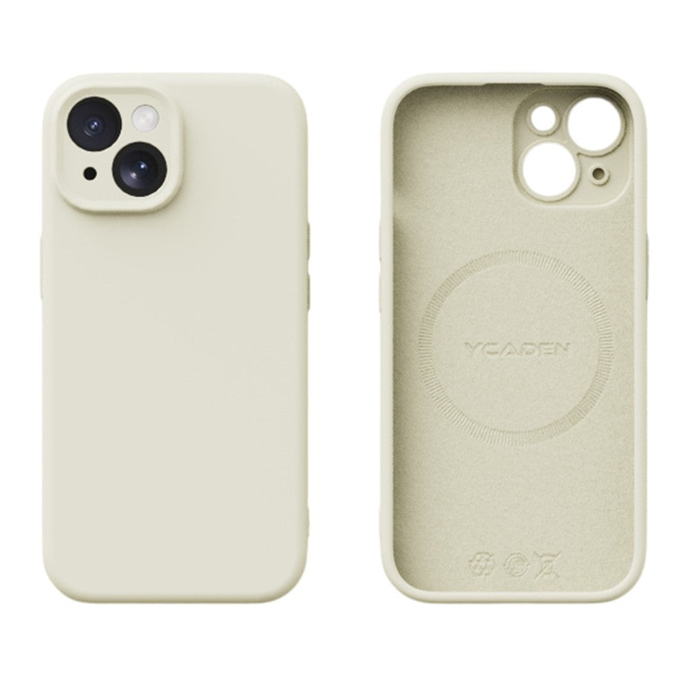 YCADEN til iPhone 15 cover kompatibel med MagSafe, præcise udskæringer, TPU telefonbagcover