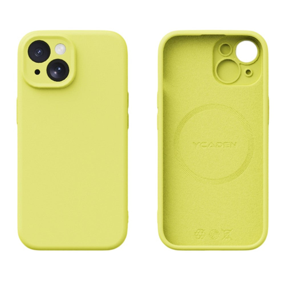YCADEN til iPhone 15 cover kompatibel med MagSafe, præcise udskæringer, TPU telefonbagcover