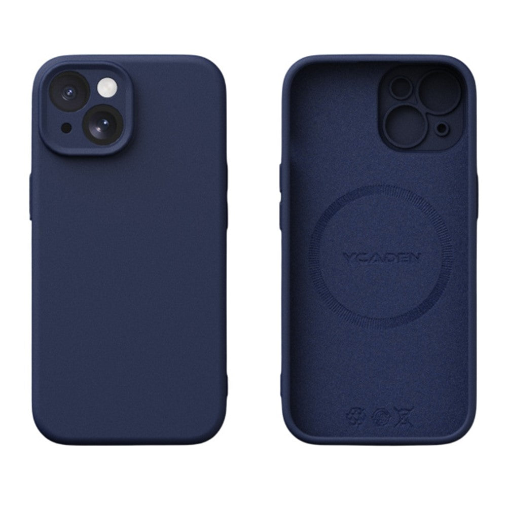 YCADEN til iPhone 15 cover kompatibel med MagSafe, præcise udskæringer, TPU telefonbagcover