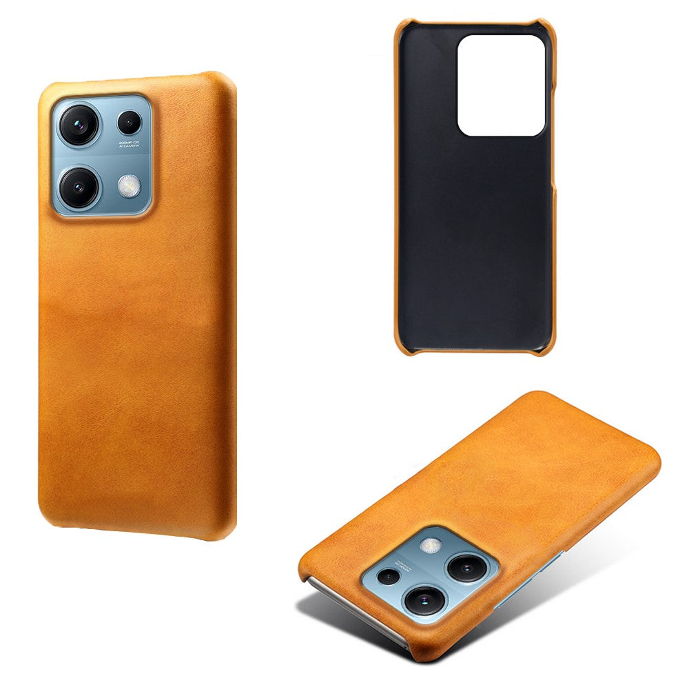 For Xiaomi Redmi Note 14S 4G Case Calf Texture PU Leather Hard PC Protective Phone Cover