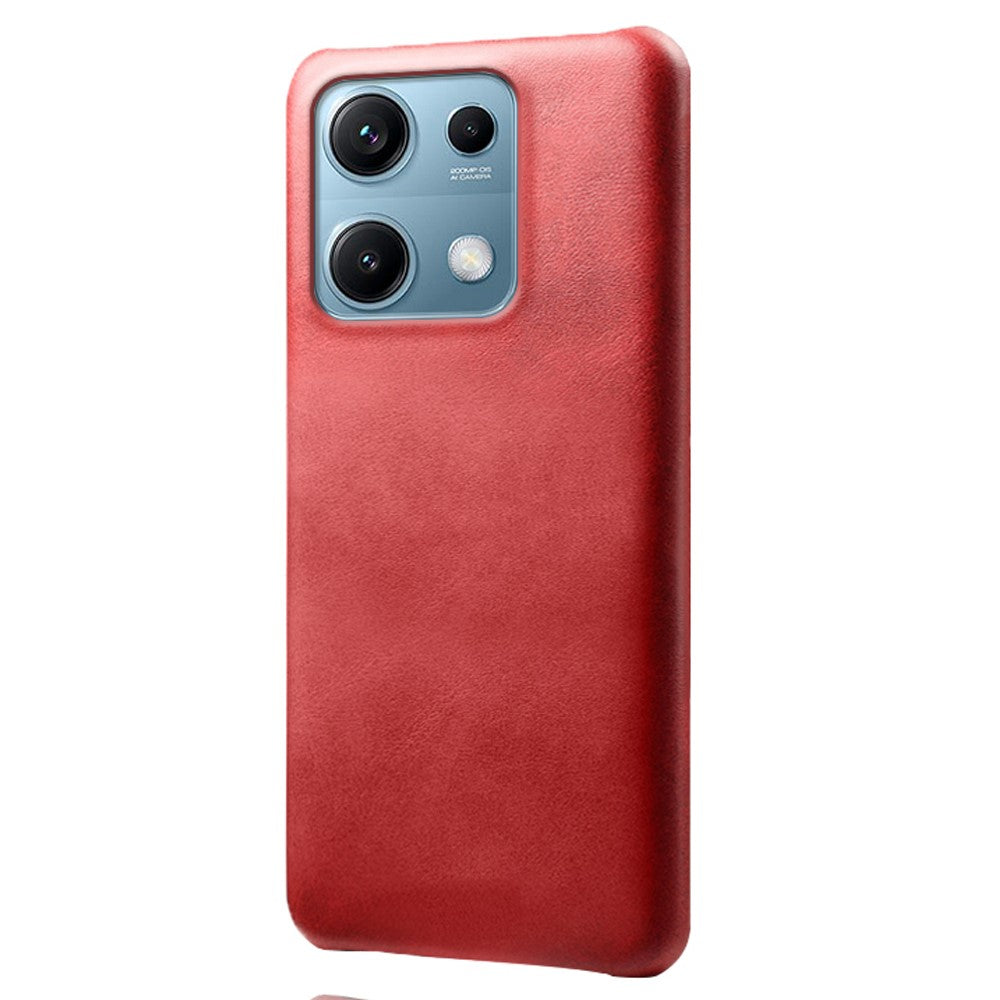 Xiaomi Redmi Note 14S 4G-skal, kalvstruktur, PU-läder, hårt PC-skyddande mobilskal