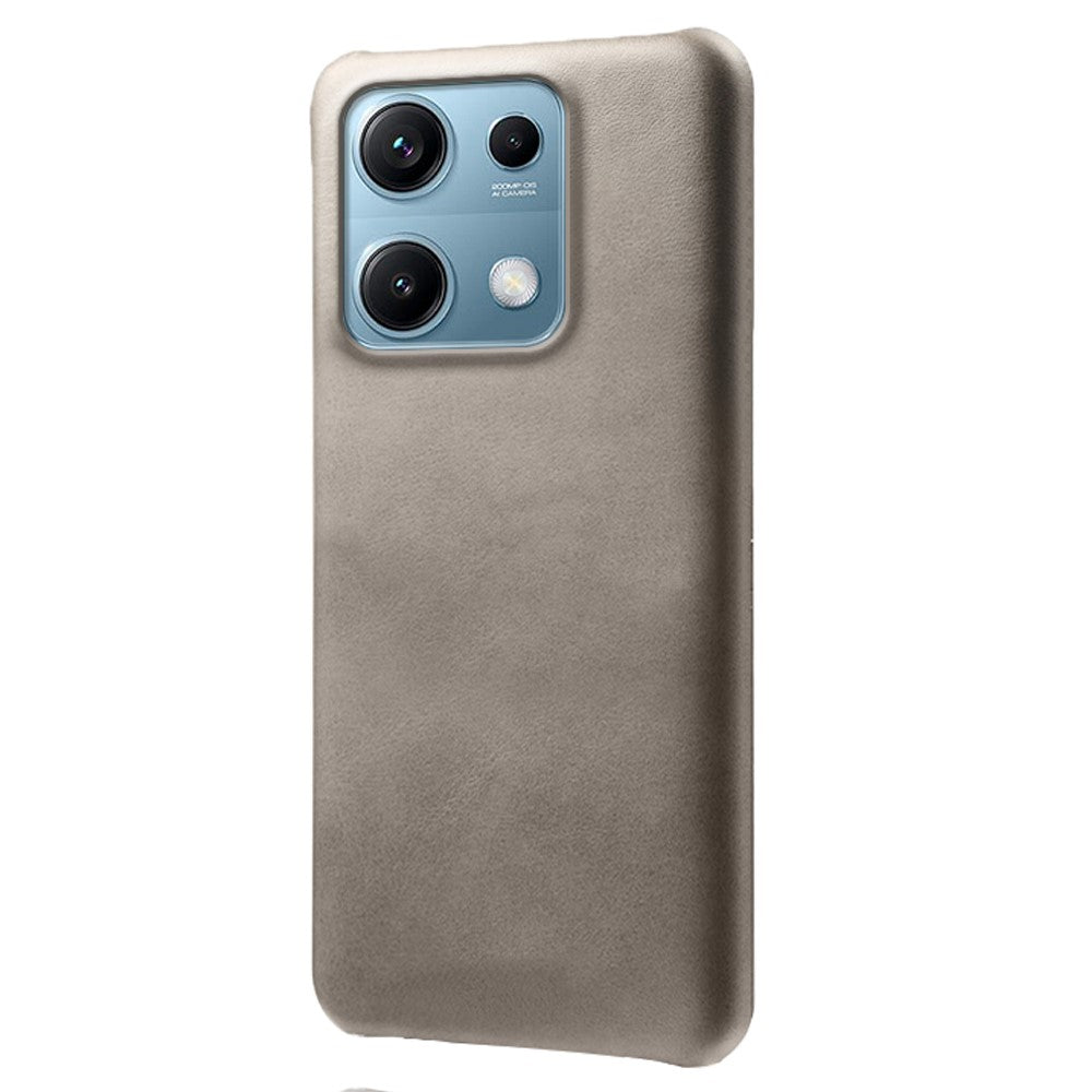 Xiaomi Redmi Note 14S 4G-skal, kalvstruktur, PU-läder, hårt PC-skyddande mobilskal
