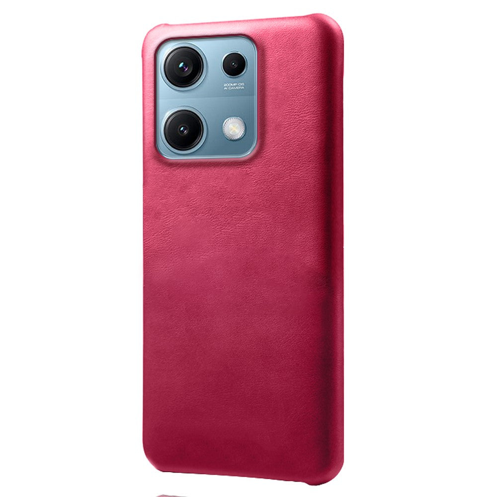Xiaomi Redmi Note 14S 4G-skal, kalvstruktur, PU-läder, hårt PC-skyddande mobilskal